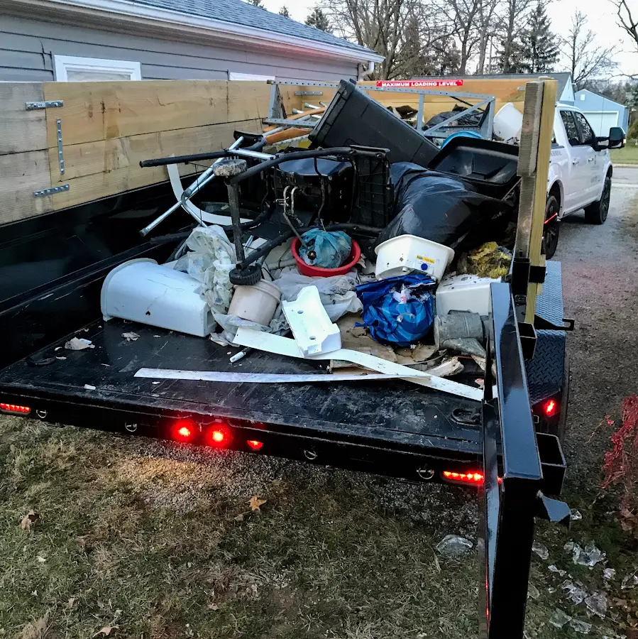 Roll-off dumpster delivered to a residential driveway in Weddington